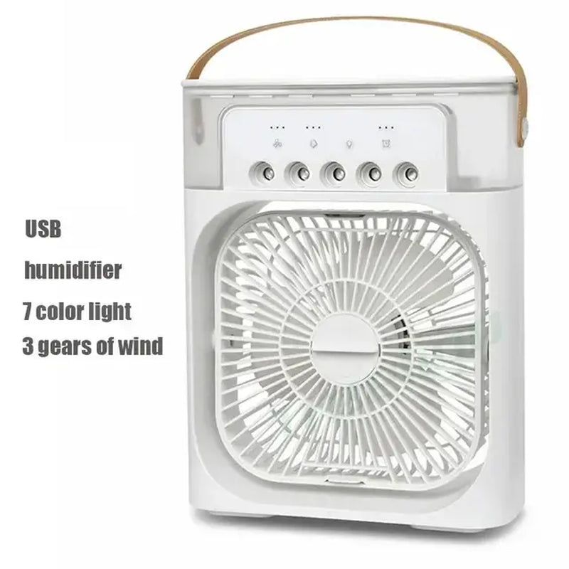 Portable 3 in 1 Fan Air Conditioner Household Small Air Cooler LED Night Lights Humidifier Air Adjustment Home Fans Dropshipping